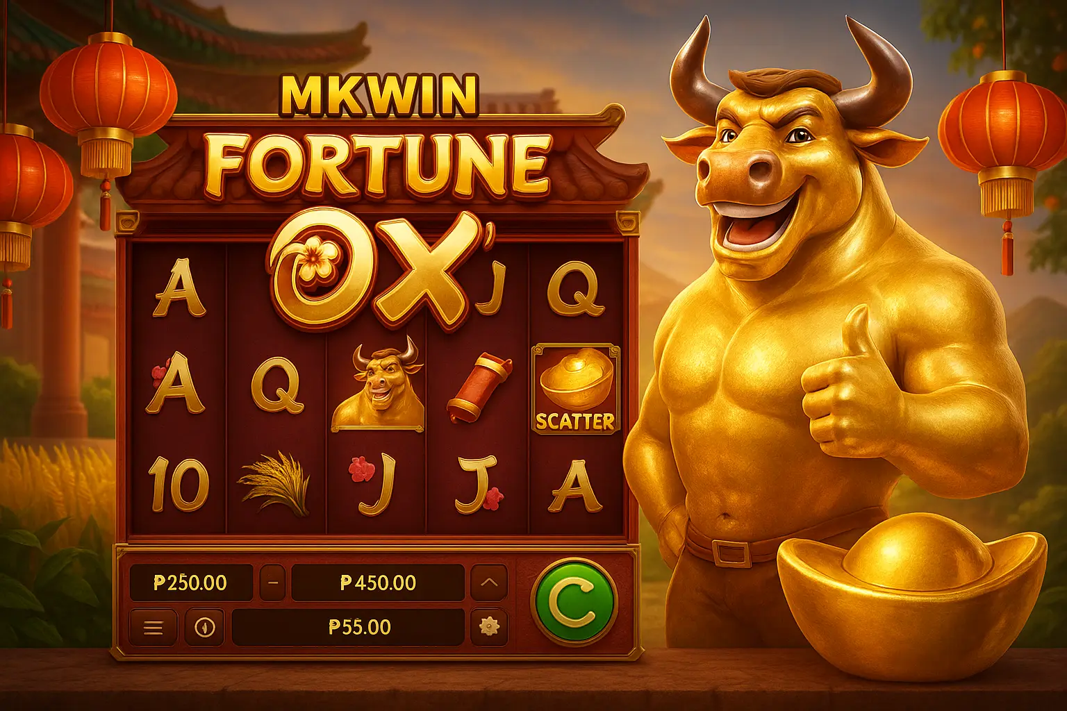 Fortune Ox no MKWIN - Aposte Agora e Reivindique Seus Ganhos