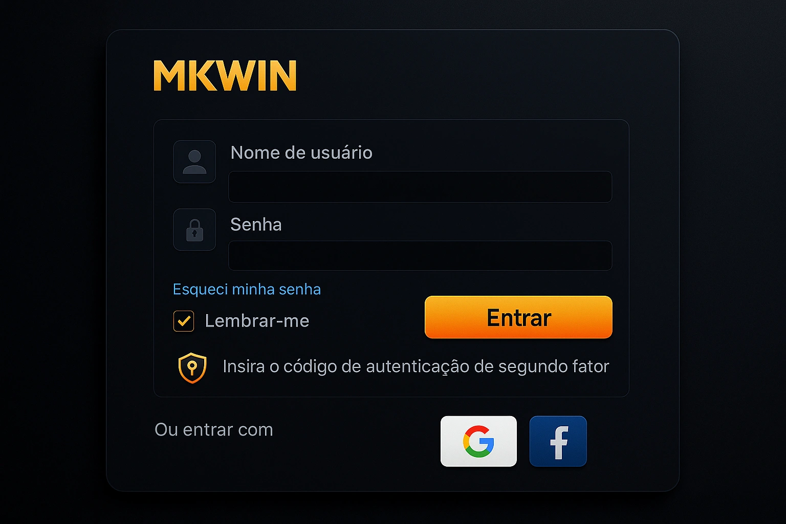 Criar uma nova Conta no plataforma MKWIN